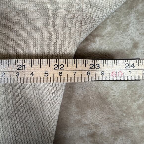 J.Crew Merino Wool Oversized V-Neck Sweater Tan Neutral w/ Pockets | Small - Picture 9 of 12